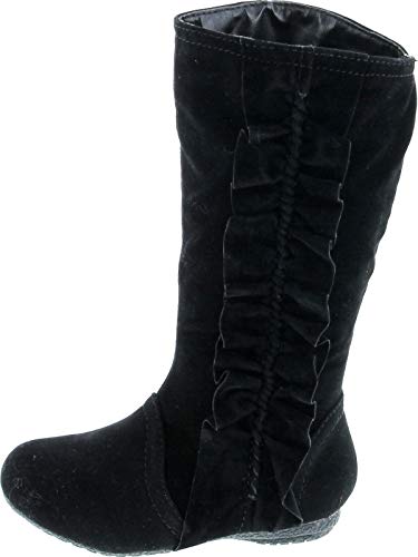Girls Event Jr Faux Suede Ruffle Boots2