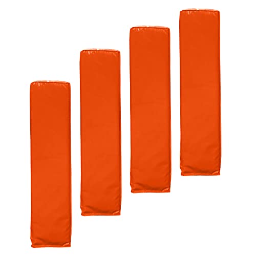 Ace Creations Weighted Anchorless End Zone Football Pylons, Offical Size, Regulation Goaline And Corner For Flag, High School, College And Pros, Set Of 4 In Orange #TOP5