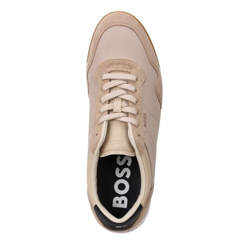 Image of BOSS Men's Titanium SL sdtxny Trainers Made of Various Materials with Suede Details and Lacing Size