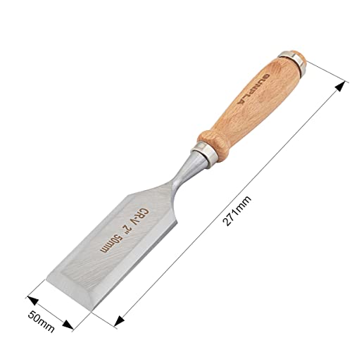 Cincel para madera 50mm Gunpla de acero cromo vanadio para trabajos estables de carpintería 5