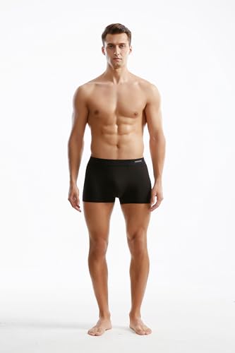 Men's Seamless Microfiber Modal Trunks Underwear Boxer Briefs Multipack2