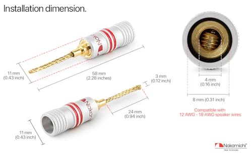 Nakamichi Conectores Flex 2mm Pin Banana 8 Pcs miniatura 7