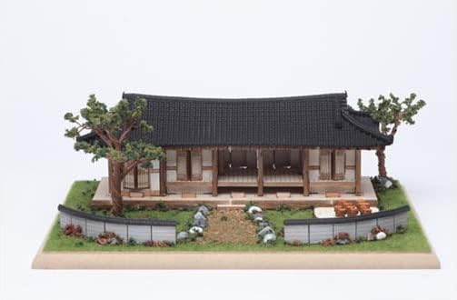 Miniatura 6 de Youngmodeler Hobby - Juego de decoración de diorama de casa tradicional coreano con techo de teja