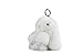 USATDD Easter Bunny Doll Keychain Soft Cute Rabbit Fur Fluffy Plush Pendant Key chain