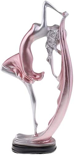 Ballerina Girl Figurines Resin Girl Statue Girls Sculpture Ornament Figurine Craft Home Decor Art Sculpture Figure Desk Ornament - Pink #TOP1