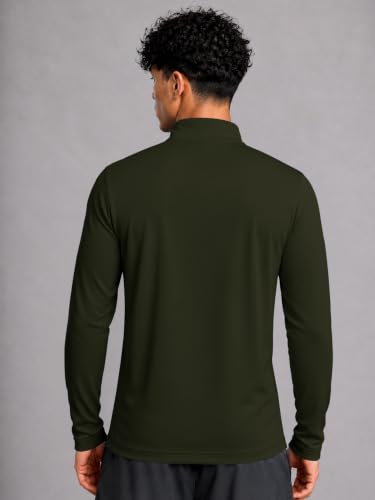 Image of EYEBOGLER Men's Solid Polo Neck Full Sleeve T-Shirt, Casual Gym Wear Regular Fit T-Shirt for Men