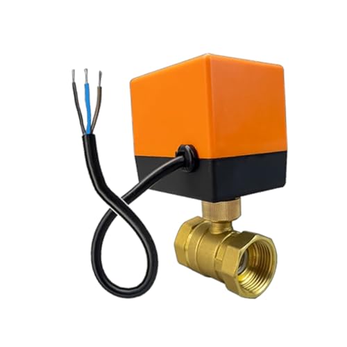 Vanne à bille motorisée DN32 AC220V à 3 voies en laiton pour régulation d'eau - 4