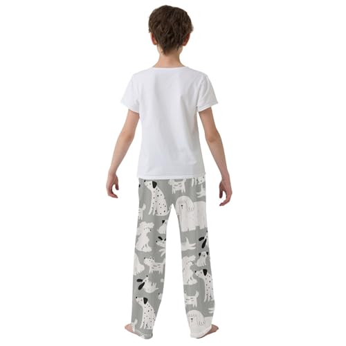 Boys' Pants Animal Cute Pet Dog Cartoon Long Bottoms Jogger Pants Elastic Waist Trousers with Pockets S-XL3