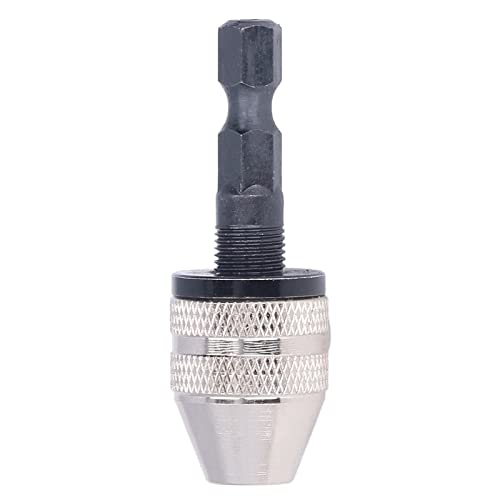 Amoladora eléctrica Portabrocas Vástago hexagonal Tres mordazas Autocentrante Acero con alto contenido de carbono Portabrocas universal para mini taladro y destornillador de