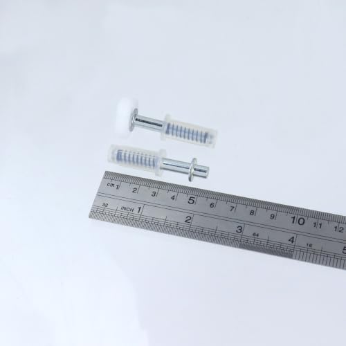 KUMGROT 8 Pzas Rueda Guía y Pivote Superior para Puerta Plegable 3/8 In Acero Inoxidable Kit de Herrajes para Reparación de Closet miniatura 5