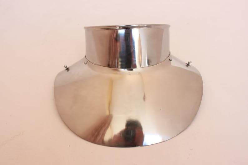 NauticalMart Viking Steel Knight Gorget With Bevor Medieval Neck Guard Armor Wearable Role Play Costumes