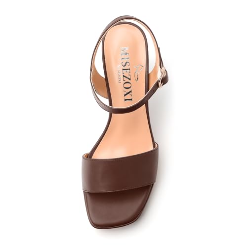 Womens Block High Heel Platform Sandals, Open Toe Ankle Strap Comfort Sandals, Womens Dressy Sandals3