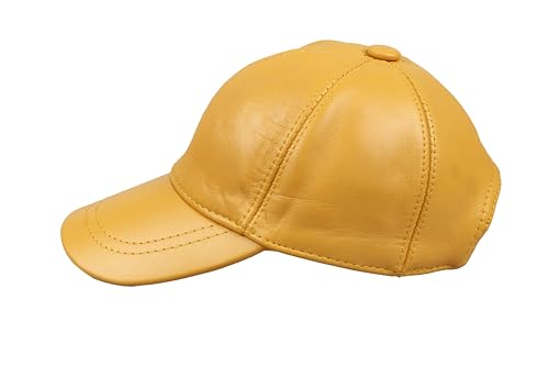 Image of Genuine Leather Unisex Baseball Cap