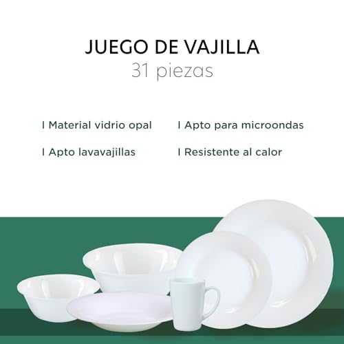 Mejores comprativas On-line Vajillas blancas modernas Top diez. 18 Imagen adicional