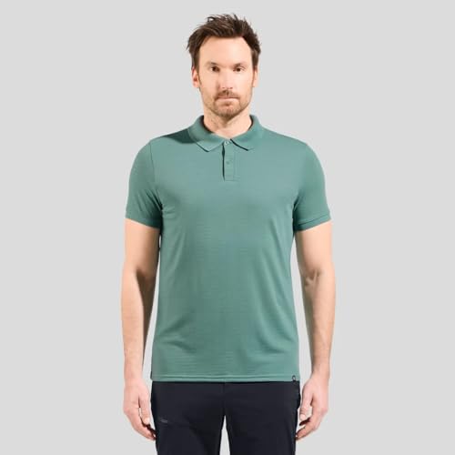 Polo de randonnée homme Odlo Ascent en fibres naturelles idéal pour vos treks et voyages nature