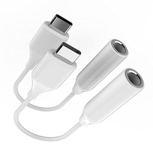 Usb C Headphone Adapter Jack Audio Cable Dongle Splitter(2Pack)Dac Typec To 3.5Mm Aux Cord Connector Extension Compatible For Lg Samsung Galaxy S20 Fe Ultra Note10 S9 Z Flip3 I Pad Pro Air 4 2020 2021 #TOP15