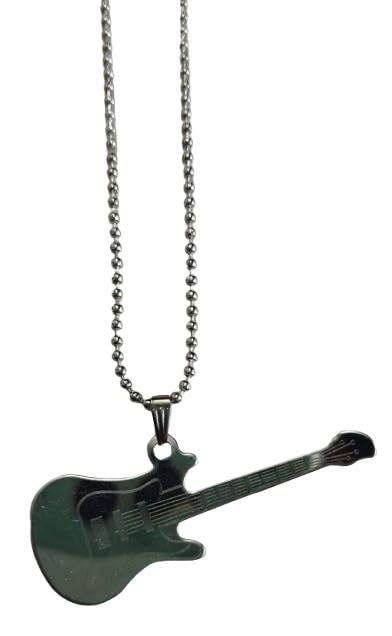 zokcy Stylish Guitar Locket for Man & Woman/Guitar Pendant Necklace Chain for Men and Women/Black & Silver Guitar Pendant Locket with Ball Chain/Guitar Locket with Ball Chain/Birthday Gift for Men & Women-picture-42