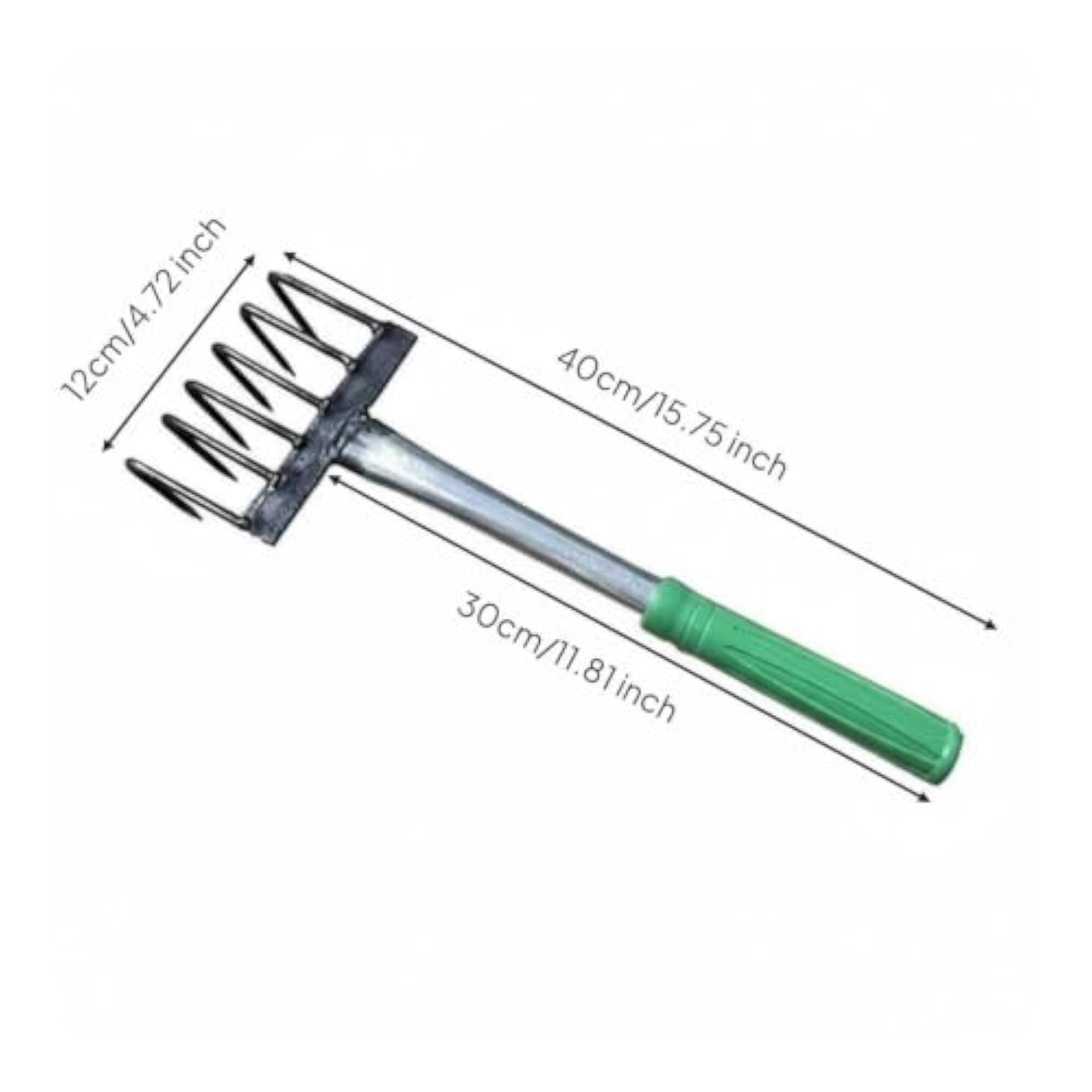 Hand Cultivator with Strong Digging Tines, 6-Tooth Rake