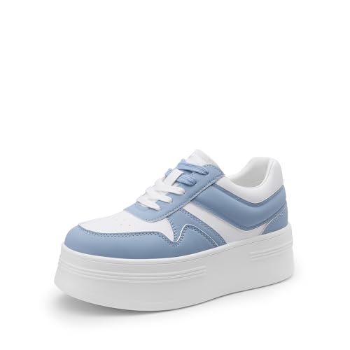 Image of DREAM PAIRS Women's Platform Casual Sneakers | Comfortable High Heel Fashion Walking Lightweight Stylish Classic Casual Sneaker
