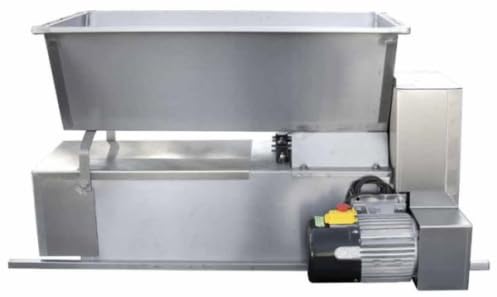 generico pigiadiraspatrice elettrica in acciaio inox 16-18 q.li/h con rulli in gomma