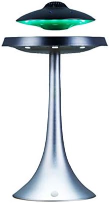 SGSG Magnetic levitation UFO Bluetooth Sound LED Flash Wireless Floating Rechargeable Maglev Speaker subwoofer,Gift,Gray