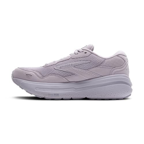 Brooks Women’s Ghost Max Suede/Leather Neutral Running & Walking Shoe - Lilac/Lavender - 10 Medium