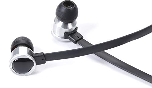 Image of Dual Electronics Painted Tunes A1K Tangle-Free Flat Wire Noise Reducing Earbuds with Built-in Microphone & Carrying Case Black