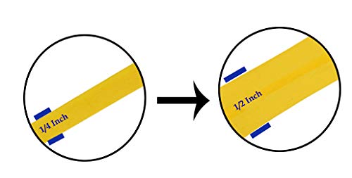 Mandala Crafts Double Fold Bias Tape For Sewing, Seaming, Binding, Hemming, Piping, Quilting, 1/4 Inch 55 Yards, Yellow #TOP2