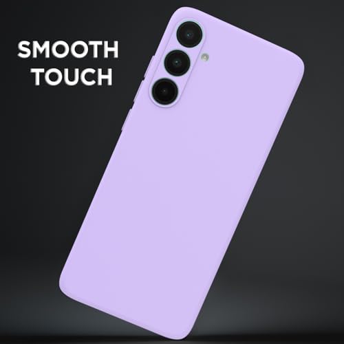 Image of Outlouders Back Cover for Samsung Galaxy A56 5G | Camera Protection | Durable Soft Matte Silicone Bumper Case (Purple)