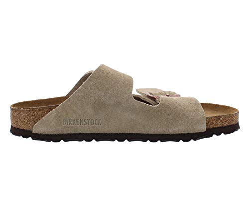 Image of Birkenstock Arizona Narrow Unisex Shoes Size 5, Color: Nude /Brown