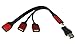 SinLoon USB C OTG Cable, Type C 3.1 Male to 3 Port USB Female OTG Splitter Cable & USB-C to USB 3.0 Adapter,OTG HUB Combo Adapter Cable for USB-C Devices (Red)