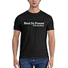 GQWJKSZ Rest in Power Charlie Kirk T-Shirt Men's Short Sleeve Crew Neck Cotton Shirt Black #3
