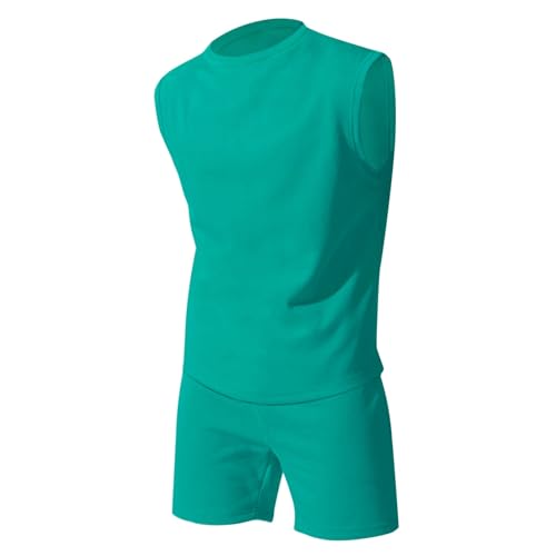 Ensemble homme tricot anti-transpiration pour rester au frais en short et gilet décontracté