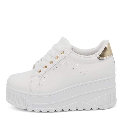 Scarpe Donna Ginnastica Sneakers Sportive Casual Platform...