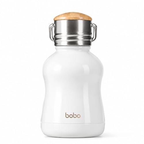YOHKOH Mini Vacuum Insulated Water Bottle (6.4oz White)