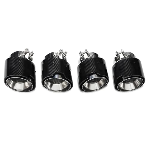 Tuyau d'échappement en acier inoxydable noir et carbone pour BMW M2 M3 M4