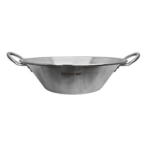 22 Inch x 7-1/2 Inch x 13 Inch Outdoor Carnitas Cazo Stainless Steel Pot Pan Work