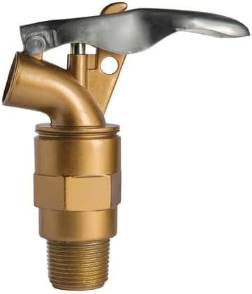 Tectran G261 Shut Off Valve Brass, 3/4 In. Thread, For Drum And Barrel