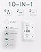 Addtam Surge Protector Outlet Extender, 6-Outlet Splitter with 4 USB Wall Charger(2 USB-C Ports), Multi Plug Wall Outlet 1800J Power Strip for Home Office Dorm Room Essentials