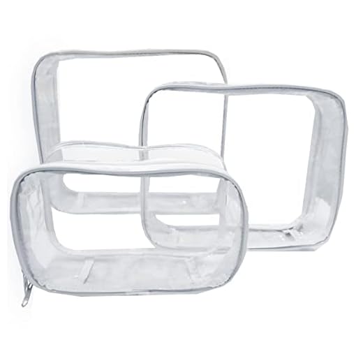 Organizador Transparente Kit 3 Peças Necessaire Mala Objetos Saida Maternidade Bebe Viagem