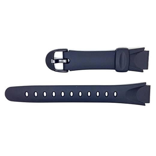 Casio 10129723 Bracelet en résine pour Montre d'homme Noir (14)
