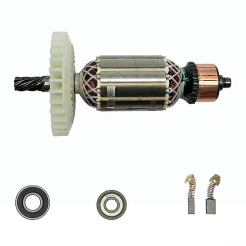 Linnkyfloa Repuesto de rotor de sierra circular eléctrica, tamaño de 7 pulgadas con engranaje de 7 dientes, bobinado de alambre de cobre, núcleo de hierro de 45 mm para una transmisión de potencia