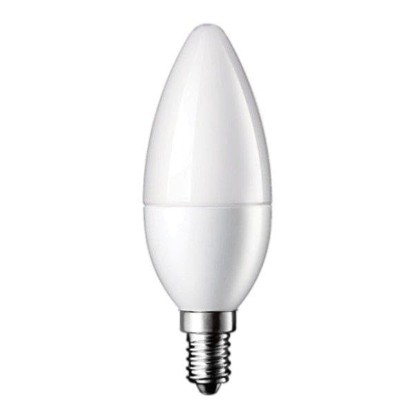 Bombilla E14 LED 6 W 220 V C37 180° regulable (Pack de 10) – Blanco frío 6000 K – 8000 K – Silmen