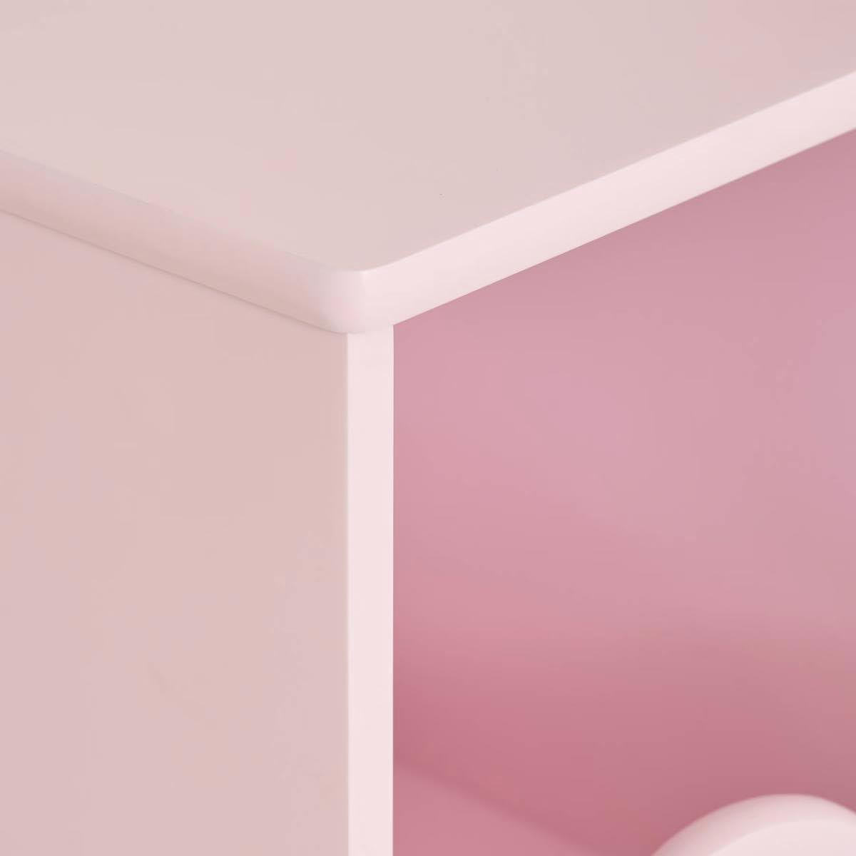 Paris Prix Atmosphera for Kids - Table de Chevet Enfant Douceur 40cm Rose