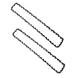 Caractéristiques précises de la chaîne : longueur de 35,6 cm, pas de profil bas de 0,95 cm, jauge de 0,1 cm, 50 maillons d'entraînement et 25 dents semi-ciselées pour couper le bois efficacement