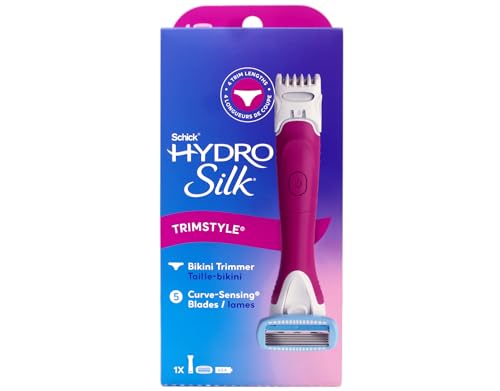 Schick Hydro Silk TrimStyle Razor with Bikini Trimmer for Women | 2-in-1 Bikini Razor for Women and...