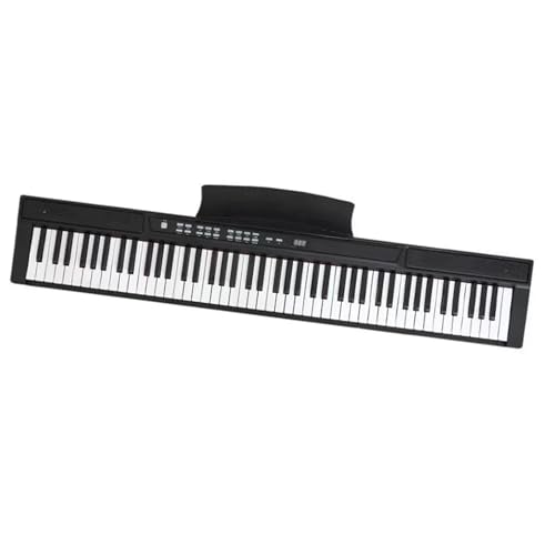 電子ピアノ 88鍵電子ピアノ 初心者向け電子オルガン 大人向けプロ仕様キーボード楽器 ポータブルピアノ ステップ付き(Bk)