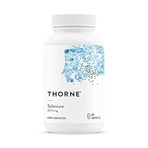 THORNE – Selenium (Formerly Selenomethionine) – 200 mcg Selenium Supplement for Antioxidant Support – 60 Capsules – 60 Servings