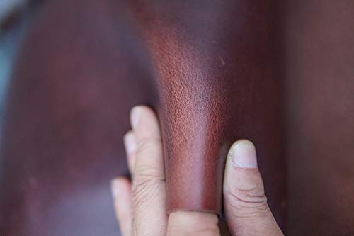 Leather Square 2.0Mm Wine Color Thick Diy Cowhide Leather Oxblood Crazy Horse Leather Arts/Crafts/Tooling/Sewing/Hobby Workshop Leathercraft #TOP2