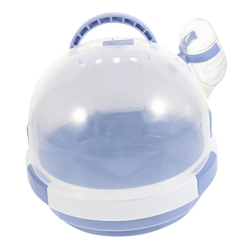 VICASKY Small Pet Carrier Cage Portable Transparent Hamster Travel Container with Handle Design for Safe and Comfortable Outdoor Use for Hamsters Guinea Pigs and Small Animals